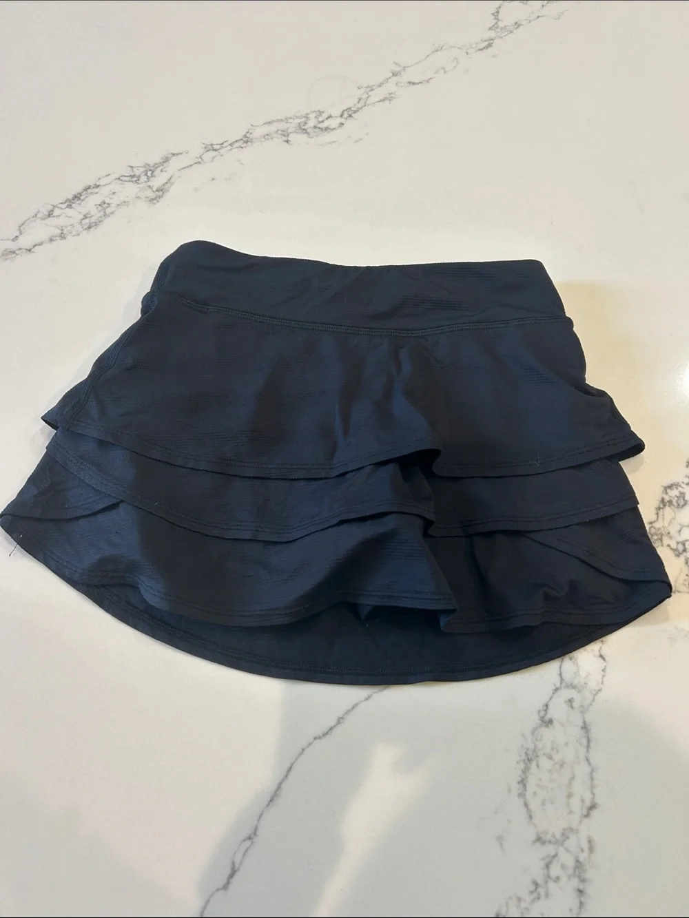 Athleta Black Ruffled Skort